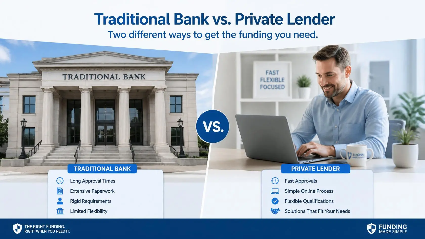 Les différences entre les banques et les prêteurs privés au Canada